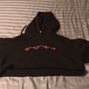 cropped hoodie